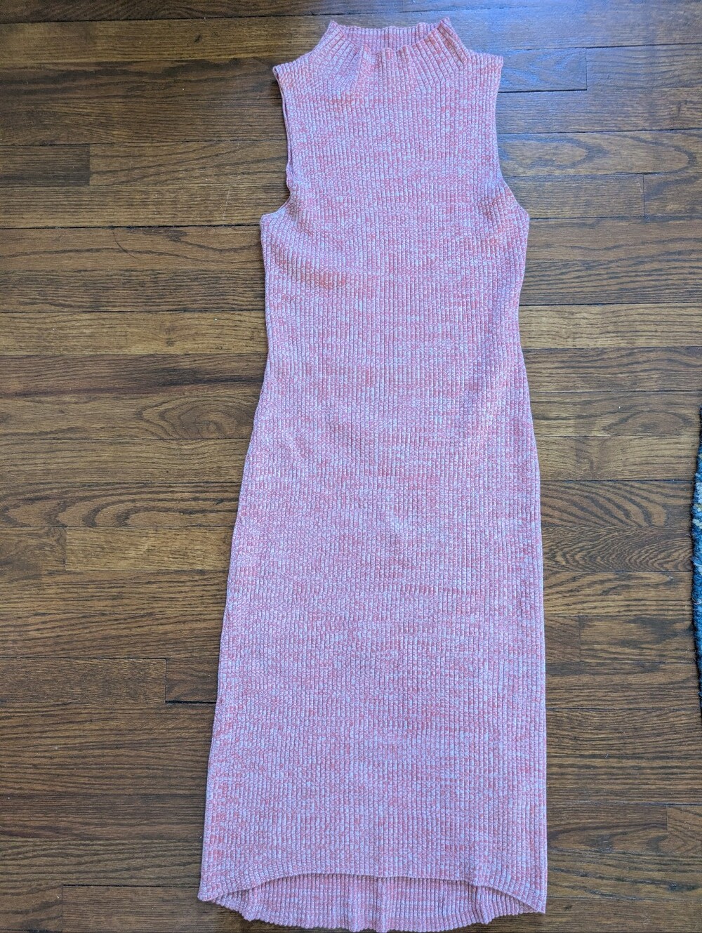 Anthropologie Daily Practice Mock Neck Ribbed Knit Midi‎ Dress Womens Size S